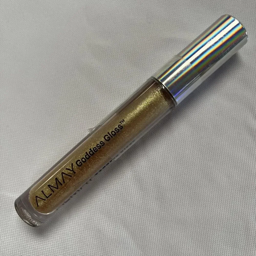 Almay Lip Gloss Goddess Moisturizing Holographic Hypoallergenic 500 Cosmic Gold